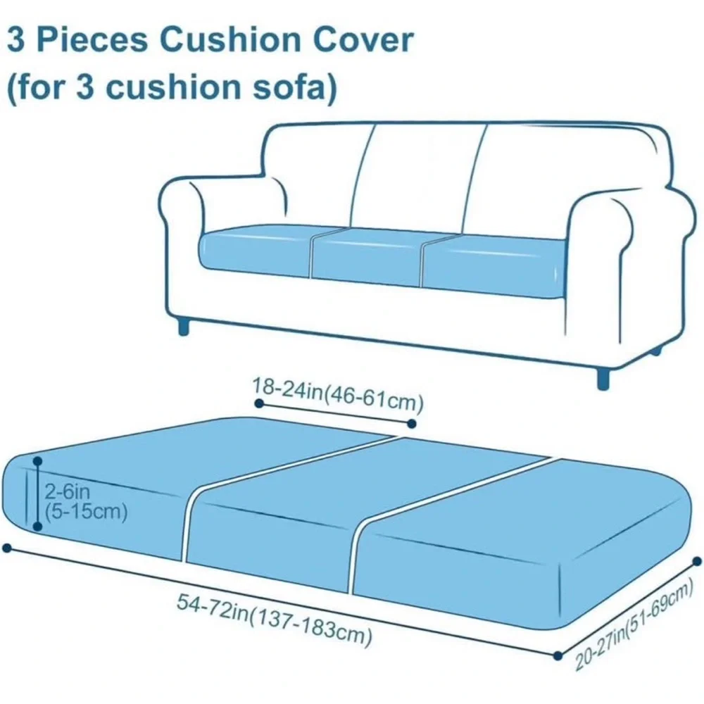 3 pack waterproof couch cushion covers new